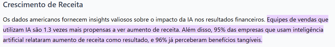 Dados de Crescimento